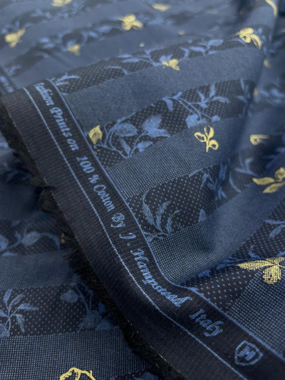 J.Hampstead Floral Print Luxury Cotton Fabric for Men's Shirt - Tepchi Men