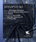 J.Hampstead Floral Print Luxury Cotton Fabric for Men's Shirt - Tepchi Men