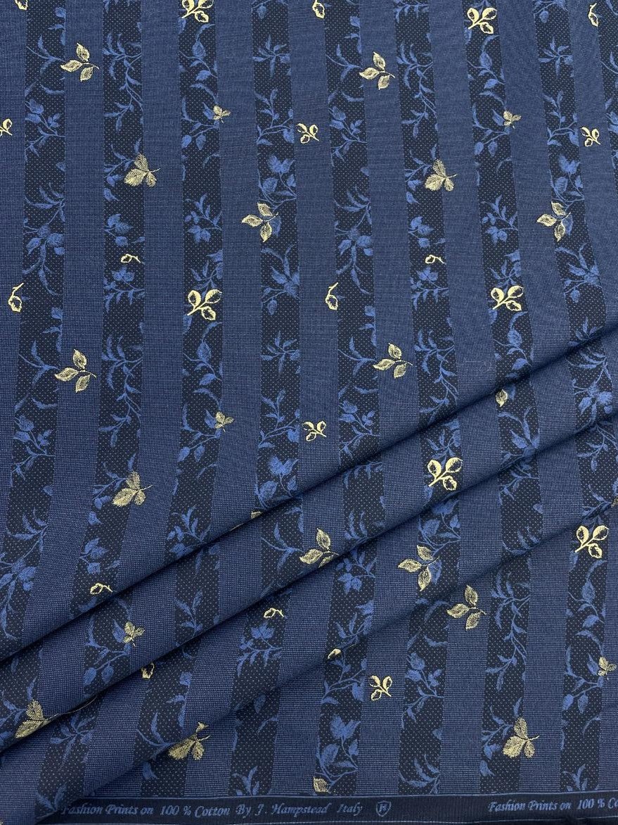 J.Hampstead Floral Print Luxury Cotton Fabric for Men's Shirt - Tepchi Men
