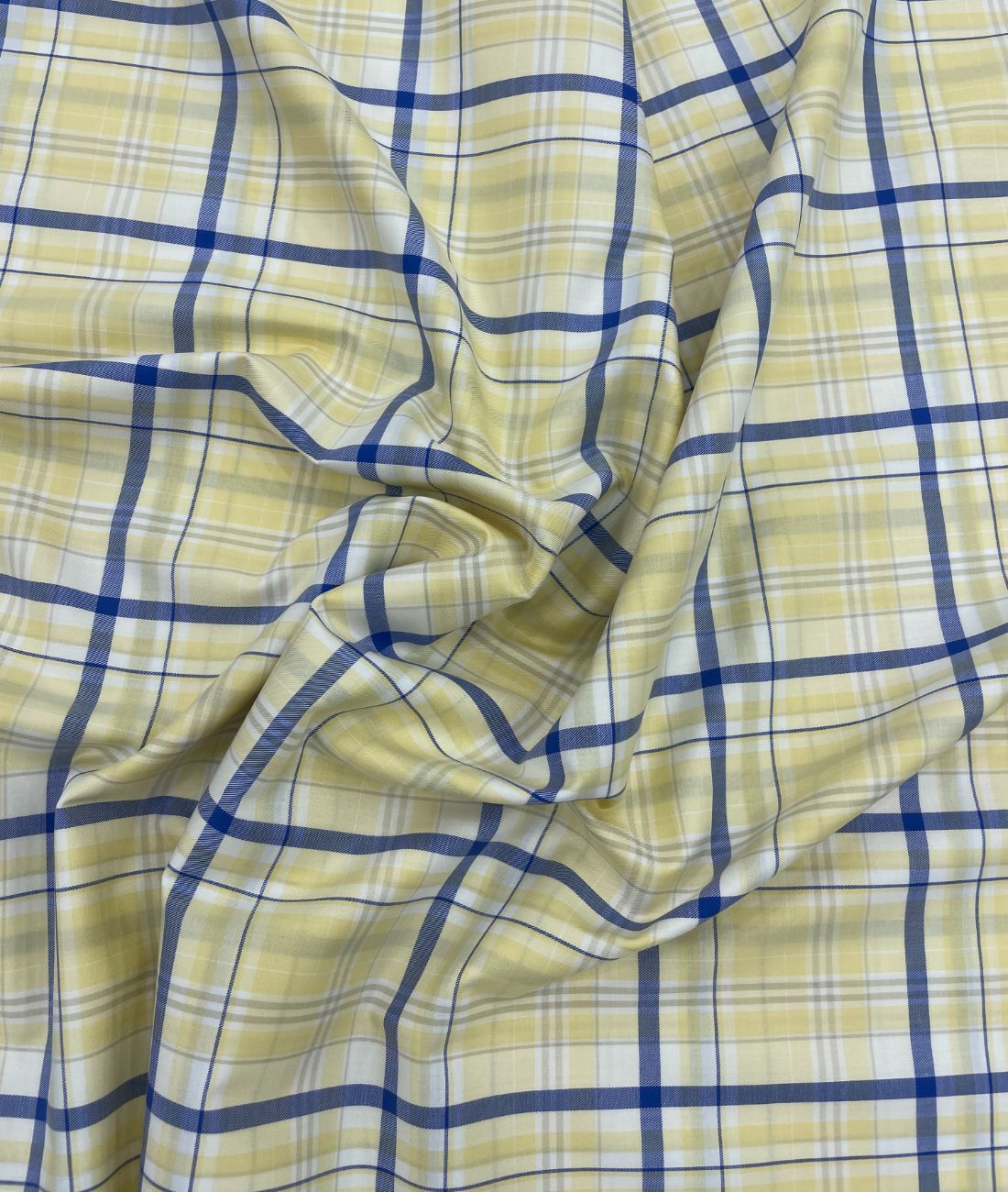 J.Hampstead Luxury 2 Ply Burberry Checks Giza Cotton Fabric for Men's Shirt - Tepchi Men