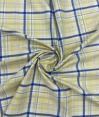 J.Hampstead Luxury 2 Ply Burberry Checks Giza Cotton Fabric for Men's Shirt - Tepchi Men