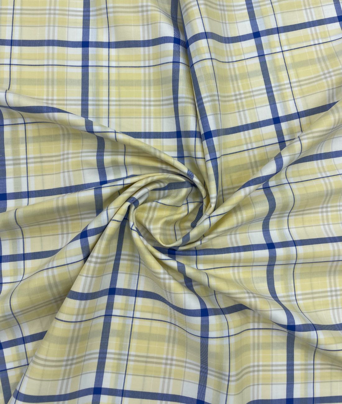 J.Hampstead Luxury 2 Ply Burberry Checks Giza Cotton Fabric for Men's Shirt - Tepchi Men