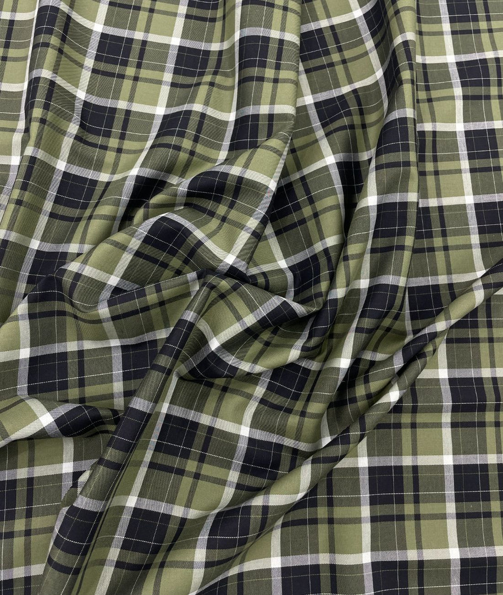 J.Hampstead Luxury 2 Ply Burberry Checks Giza Cotton Fabric for Men's Shirt - Tepchi Men