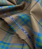 J.Hampstead Luxury 2 Ply Burberry Checks Giza Cotton Fabric for Men's Shirt - Tepchi Men