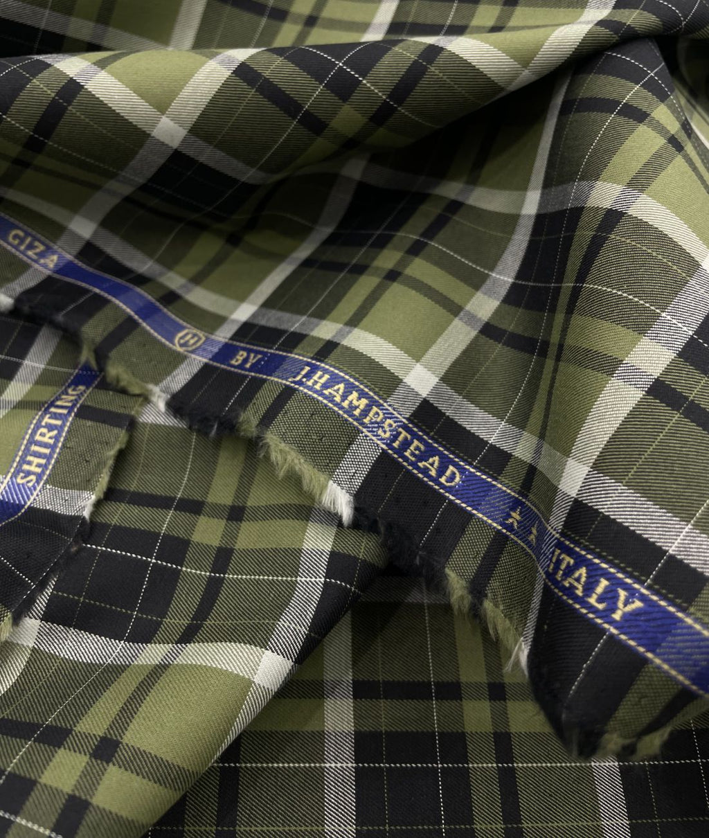 J.Hampstead Luxury 2 Ply Burberry Checks Giza Cotton Fabric for Men's Shirt - Tepchi Men