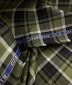 J.Hampstead Luxury 2 Ply Burberry Checks Giza Cotton Fabric for Men's Shirt - Tepchi Men