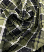 J.Hampstead Luxury 2 Ply Burberry Checks Giza Cotton Fabric for Men's Shirt - Tepchi Men