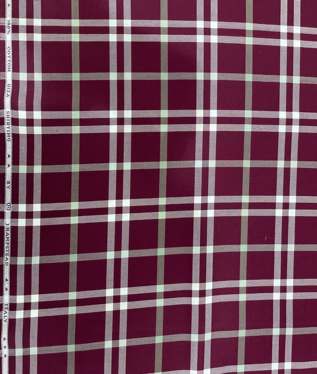 J.Hampstead Luxury Cotton Big Checks Men's Fabric - Tepchi Men