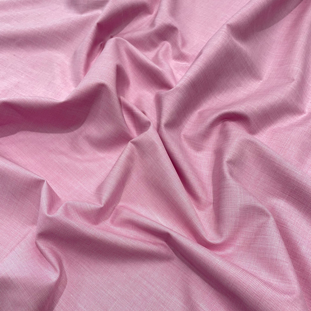 J.Hampstead Luxury Giza Cotton Baby Pink Men's Fabric - Tepchi Men