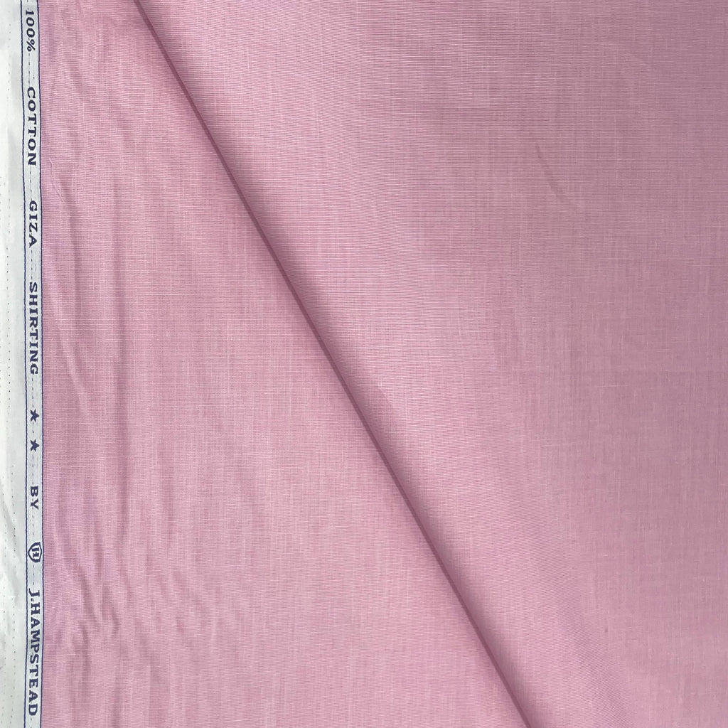 J.Hampstead Luxury Giza Cotton Baby Pink Men's Fabric - Tepchi Men