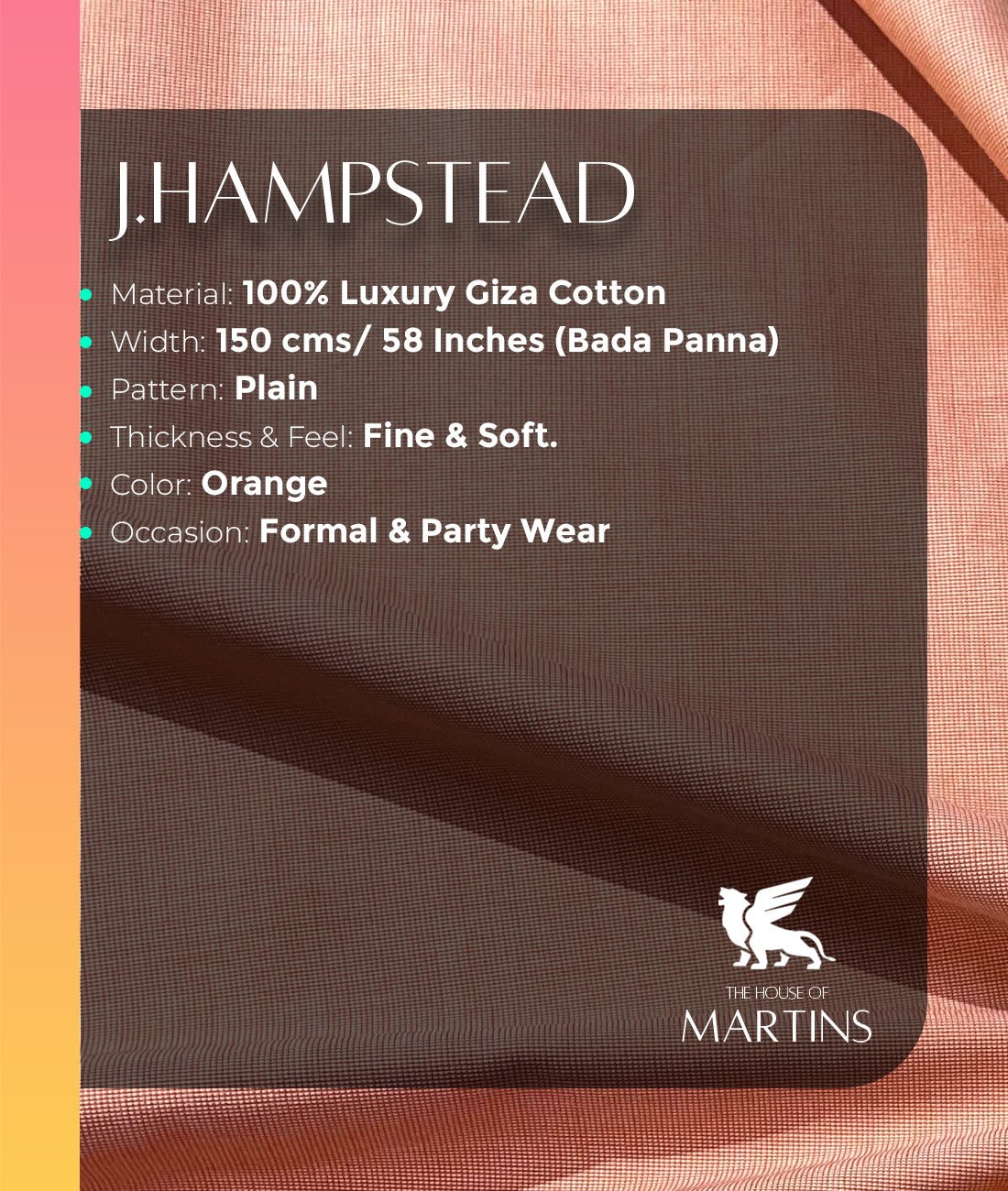 J.Hampstead Luxury Giza Cotton Fabric - Tepchi Men