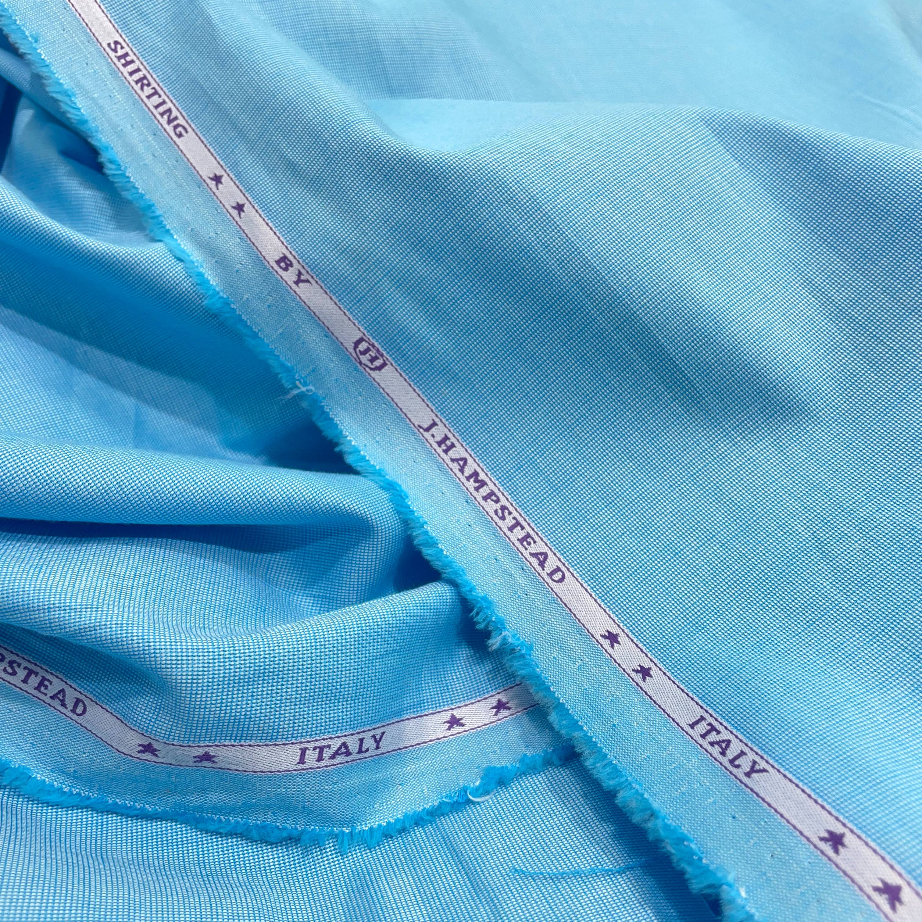 J.Hampstead Luxury Giza Cotton Fabric Blue Koi Colour - Tepchi Men