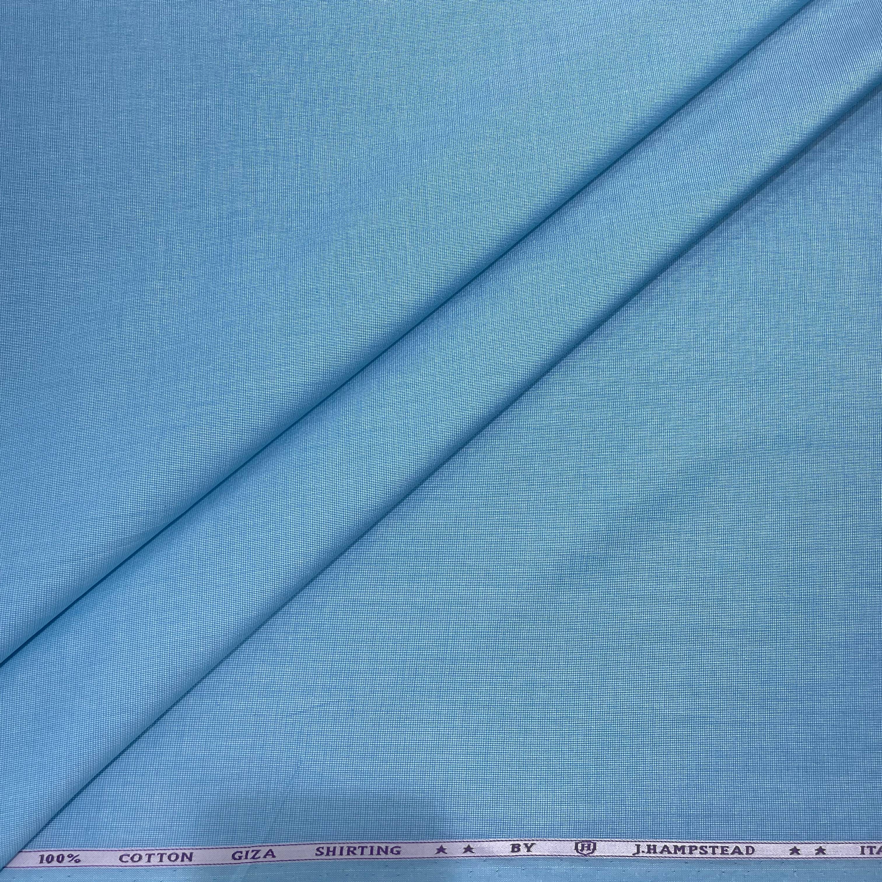 J.Hampstead Luxury Giza Cotton Fabric Blue Koi Colour - Tepchi Men