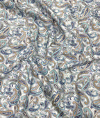 J.Hampstead Luxury Giza Cotton Paisley Printed Men's Unstitched Fabric - Tepchi Men