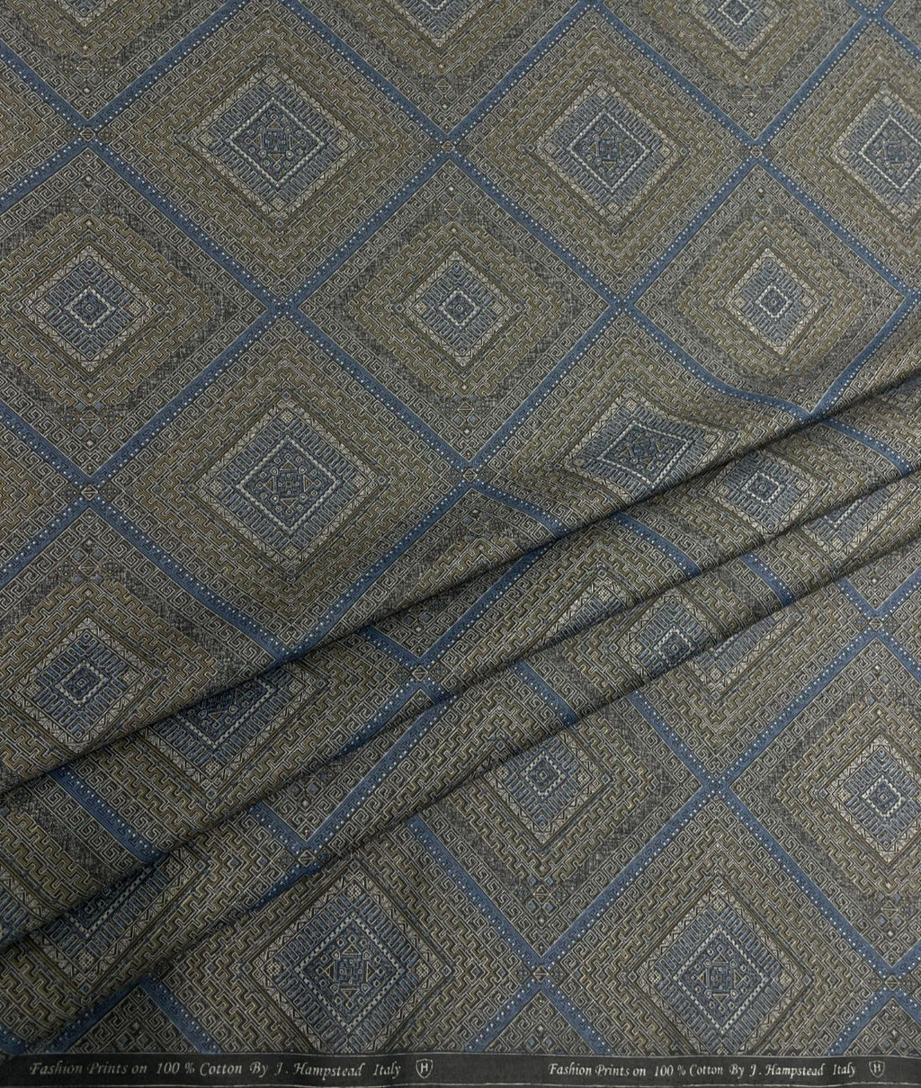 J.Hampstead Printed Luxury Giza Cotton 2 Ply Fabric for Shirt - Tepchi Men
