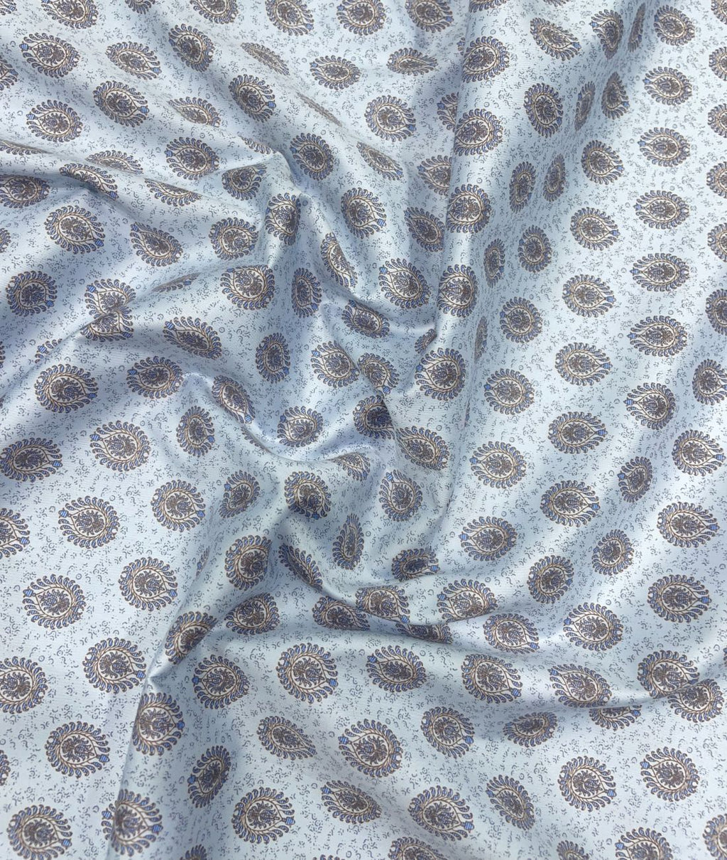 J.Hampstead Printed Luxury Giza Cotton Fabric for Men's Shirt - Tepchi Men