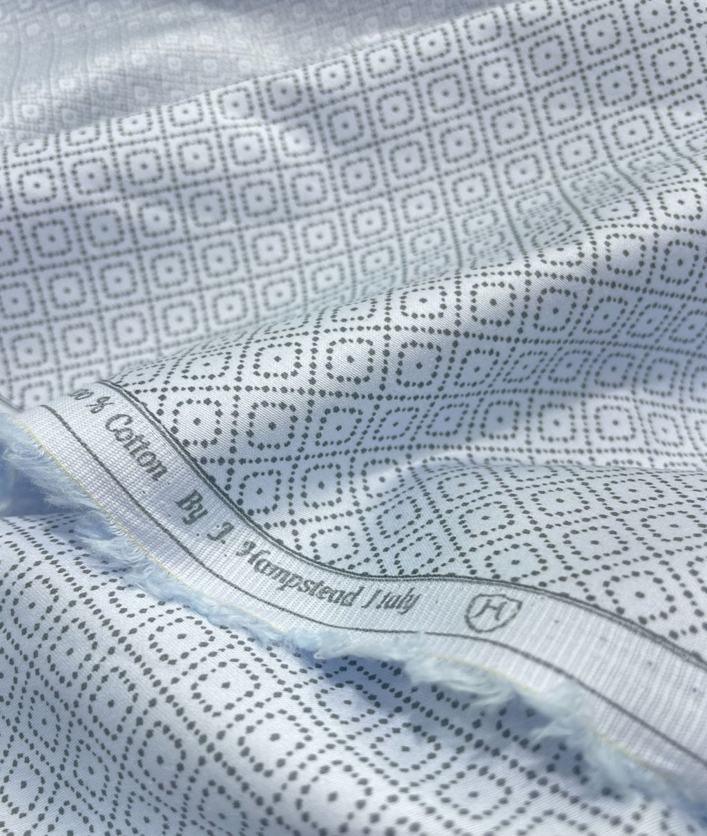 J.Hampstead Printed Luxury Giza Cotton Fabric Men's Shirt - Tepchi Men