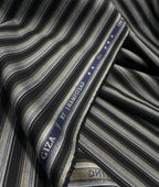J.Hampstead Stripe Luxury 2 Ply Cotton Fabric for Premium Men's Shirt - Tepchi Men
