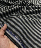J.Hampstead Stripe Luxury 2 Ply Cotton Fabric for Premium Men's Shirt - Tepchi Men