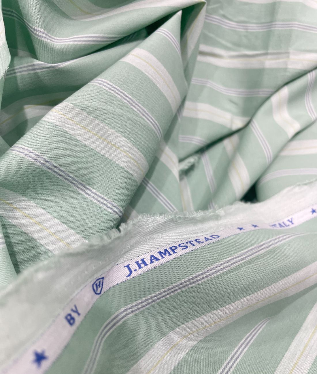 J.Hampstead Stripe Luxury Giza Cotton Fabric for Men's Shirt - Tepchi Men