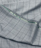 J.Hampstead Super 100's Counts Lycra Checkered Suiting Fabric for Suits & Pants - Tepchi Men