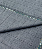 J.Hampstead Super 100's Counts Lycra Checkered Suiting Fabric for Suits & Pants - Tepchi Men