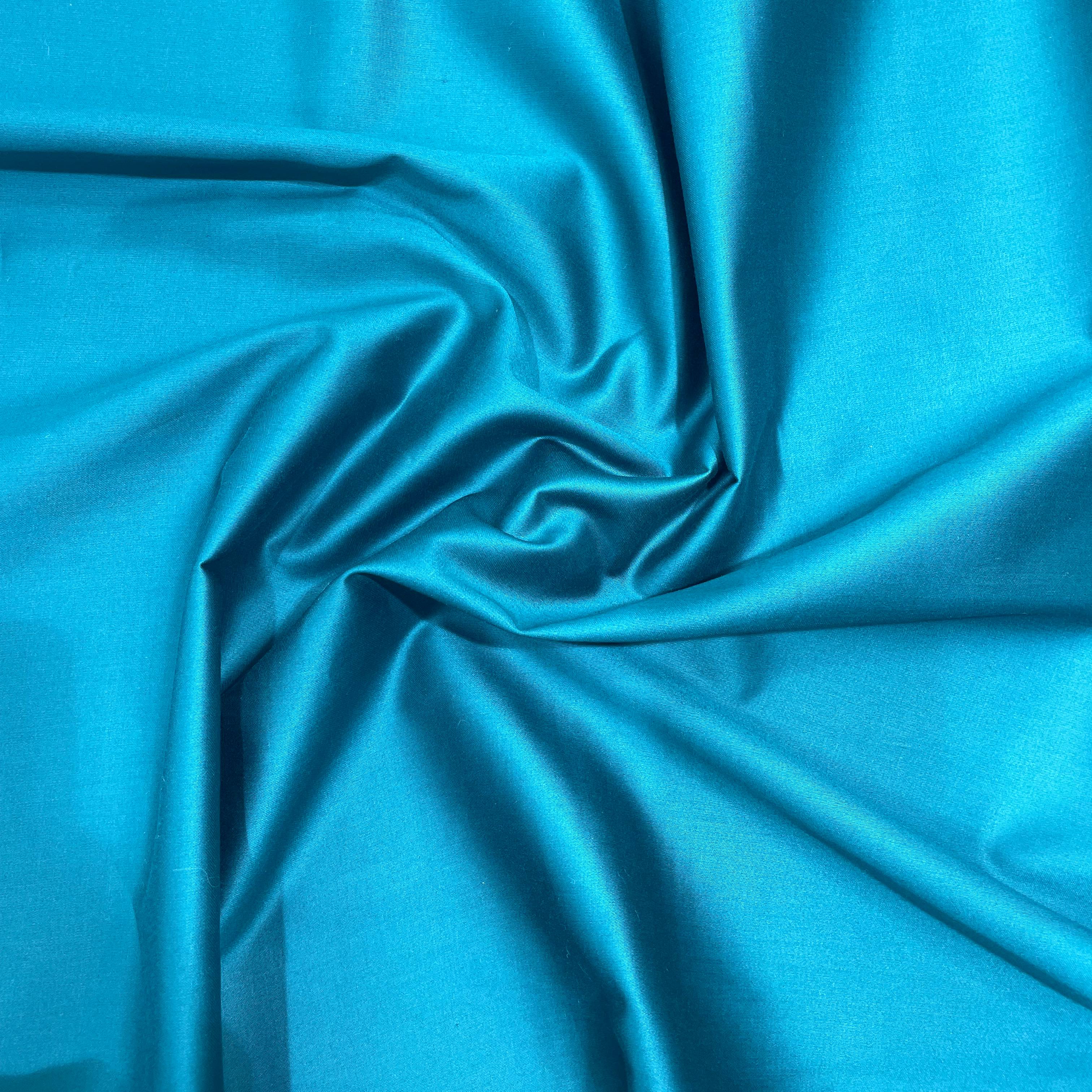 J.Hampstead Teal Blue Luxury Giza Cotton Fabric for Men's - Tepchi Men