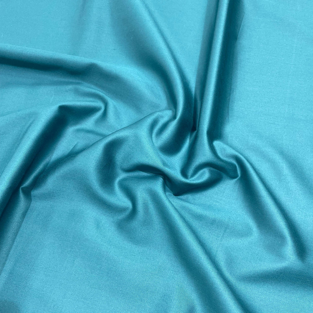 J.Hampstead Teal Blue Luxury Giza Cotton Fabric for Men's - Tepchi Men