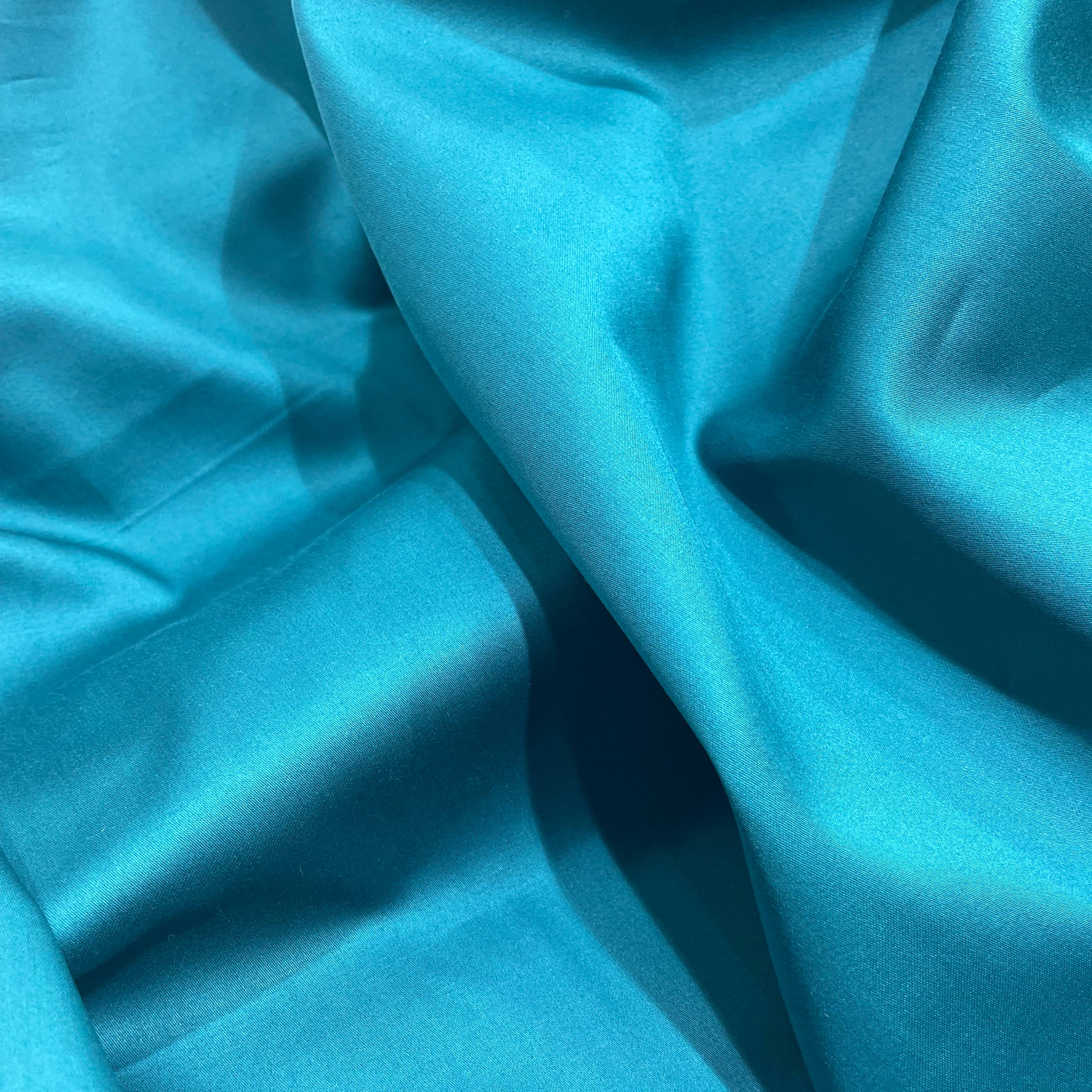 J.Hampstead Teal Blue Luxury Giza Cotton Fabric for Men's - Tepchi Men
