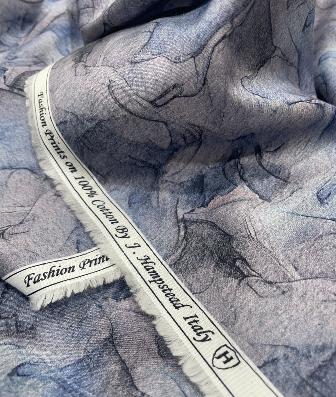 J.Hampstead Very Unique Print Italian Giza Cotton Fabric - Tepchi Men