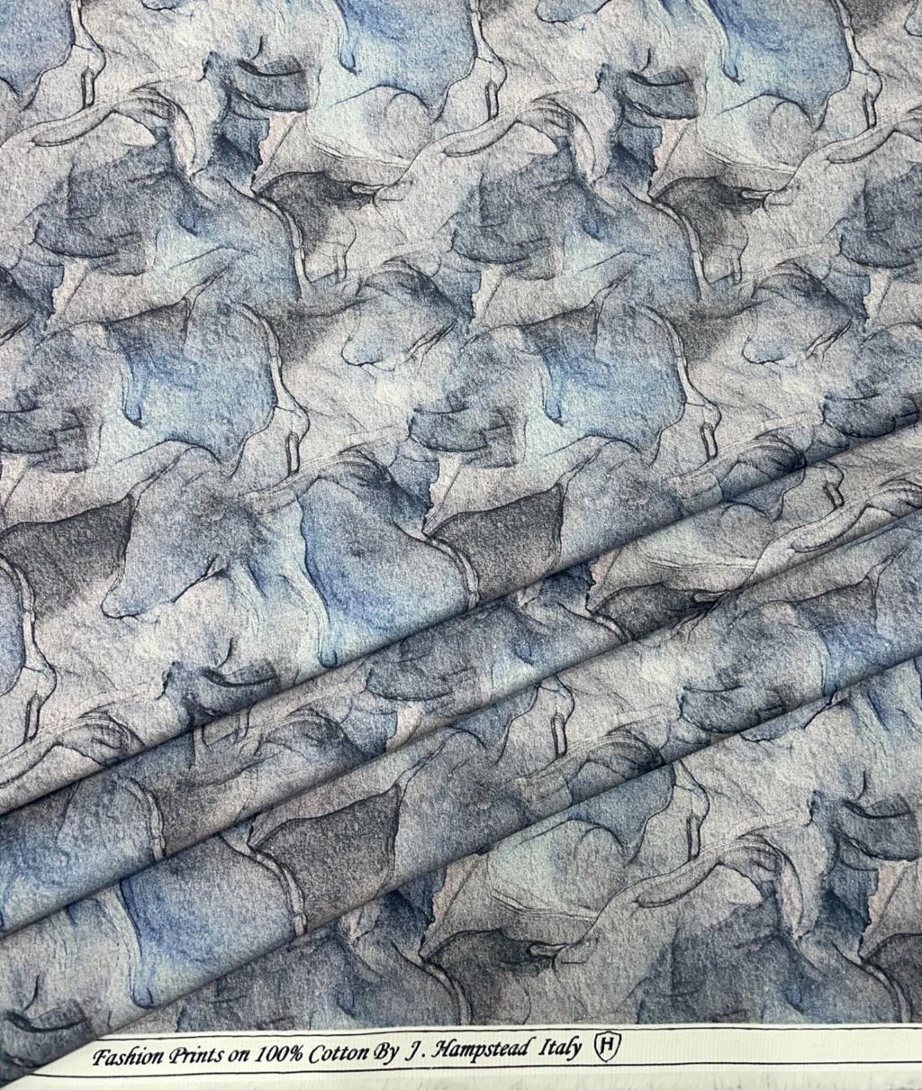 J.Hampstead Very Unique Print Italian Giza Cotton Fabric - Tepchi Men