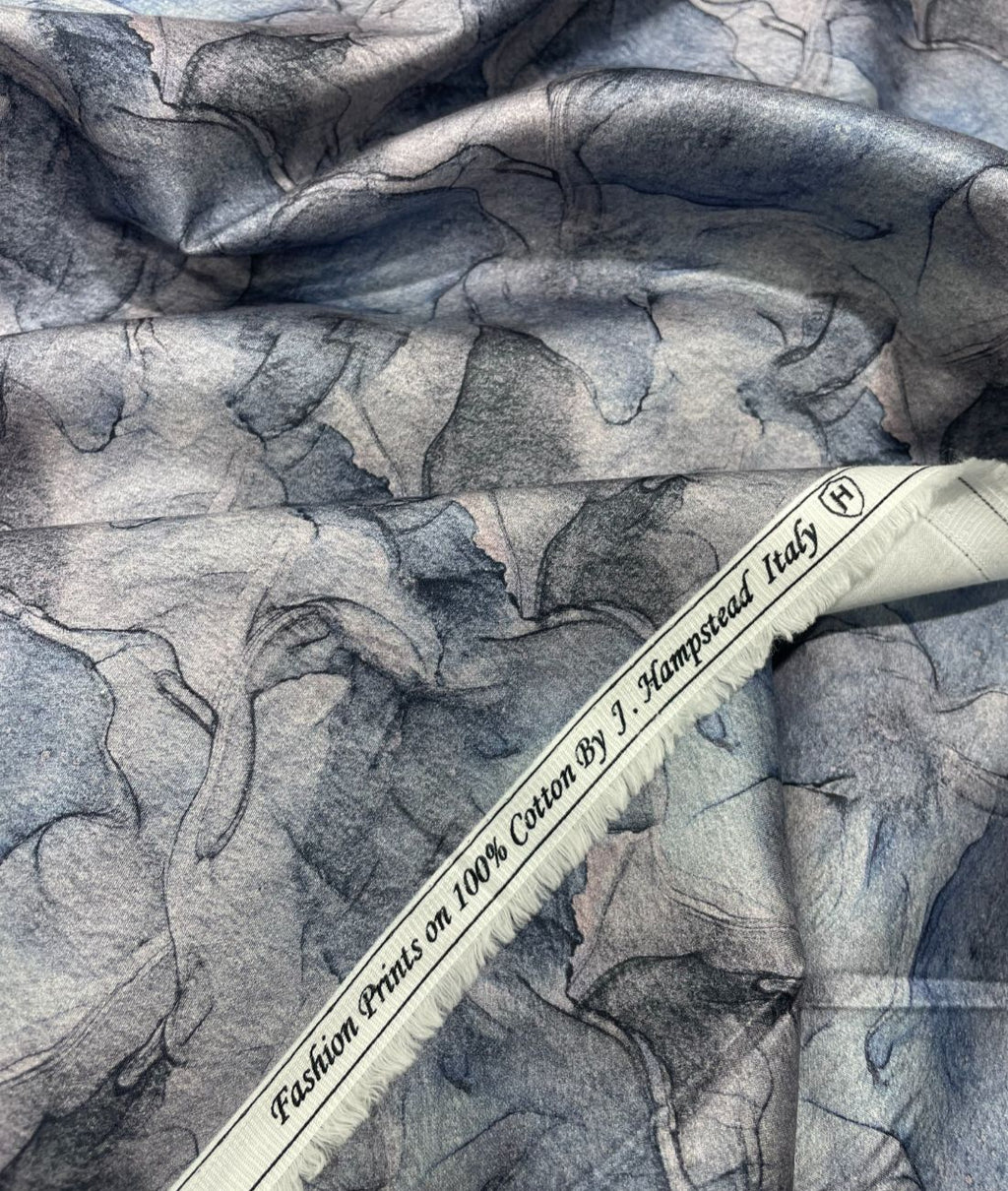 J.Hampstead Very Unique Print Italian Giza Cotton Fabric - Tepchi Men