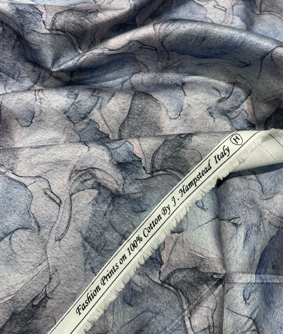 J.Hampstead Very Unique Print Italian Giza Cotton Fabric - Tepchi Men