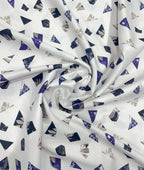 J.Hampstead White Exotic Ultra Luxury Giza Cotton Fabric for Shirt - Tepchi Men