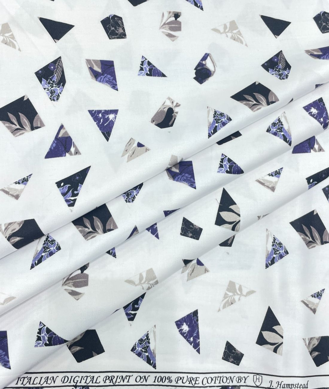 J.Hampstead White Exotic Ultra Luxury Giza Cotton Fabric for Shirt - Tepchi Men