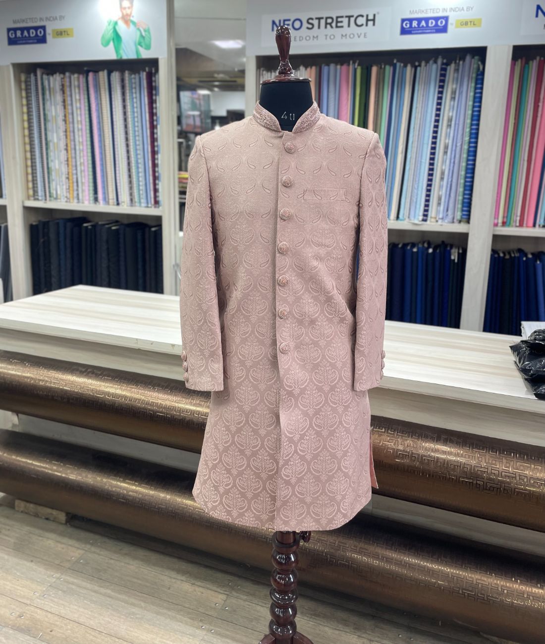 Lavender Royal Sherwani Set for Wedding - Tepchi Men