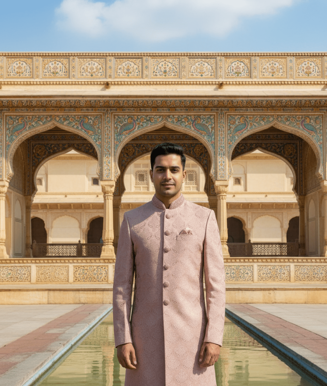 Lavender Royal Sherwani Set for Wedding - Tepchi Men