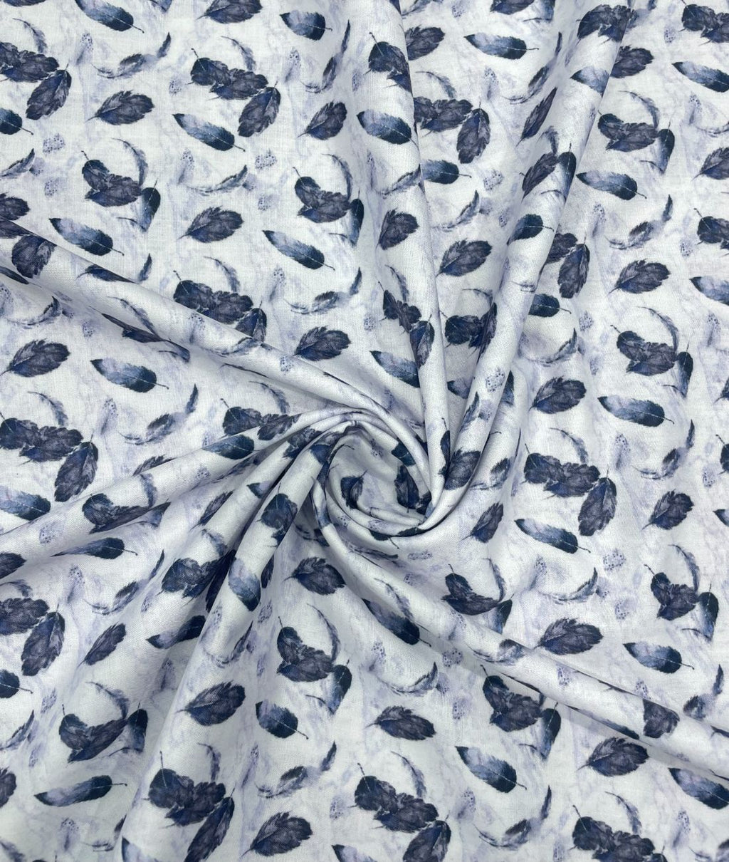 Leafy Serenity Printed Anti Wrinke Cotton Fabric for Men's Shirts & Kurta - Tepchi Men