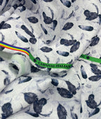 Leafy Serenity Printed Anti Wrinke Cotton Fabric for Men's Shirts & Kurta - Tepchi Men