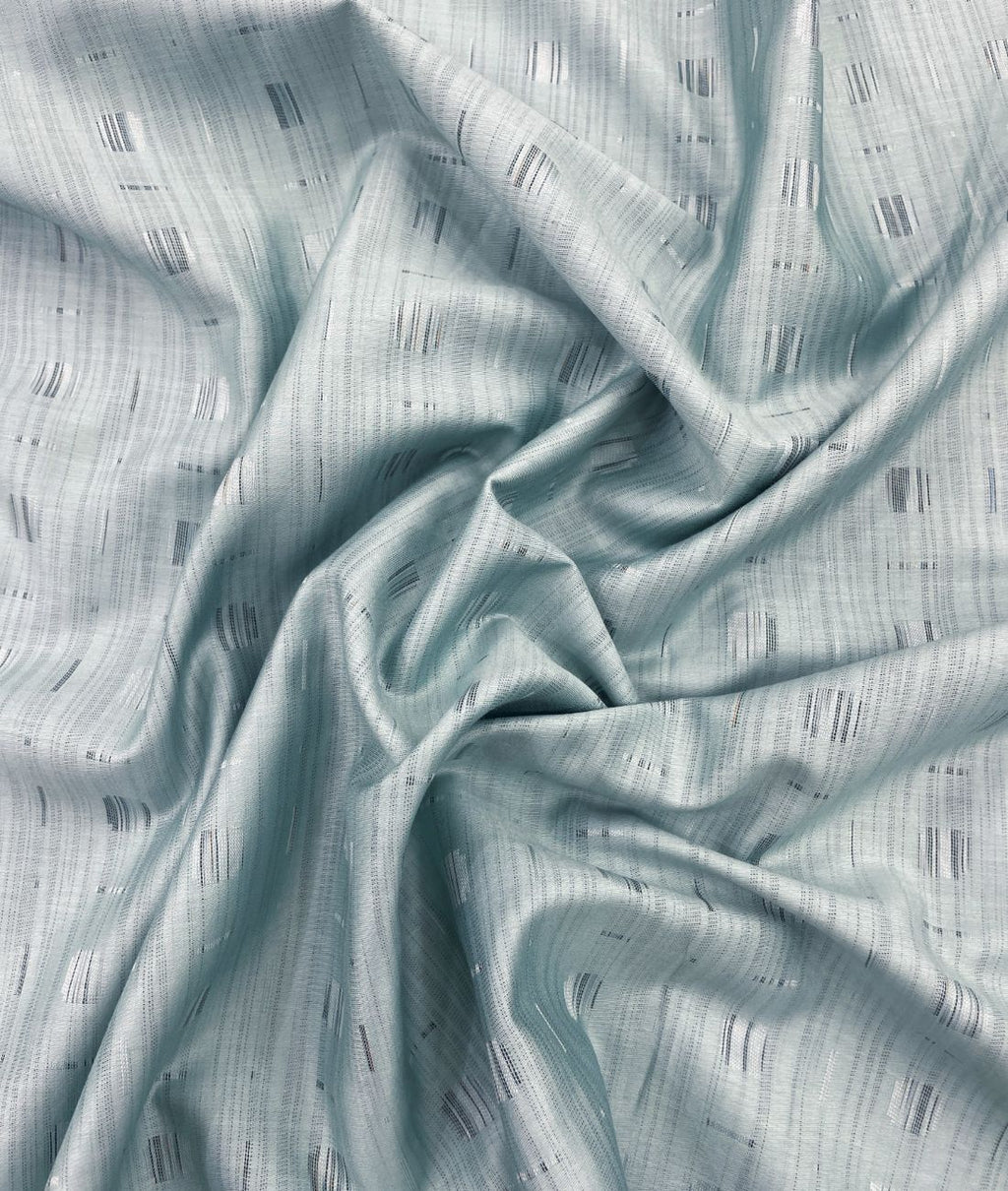 Light Turquoise Giza Cotton Fabric for Shirt & Kurta - Tepchi Men