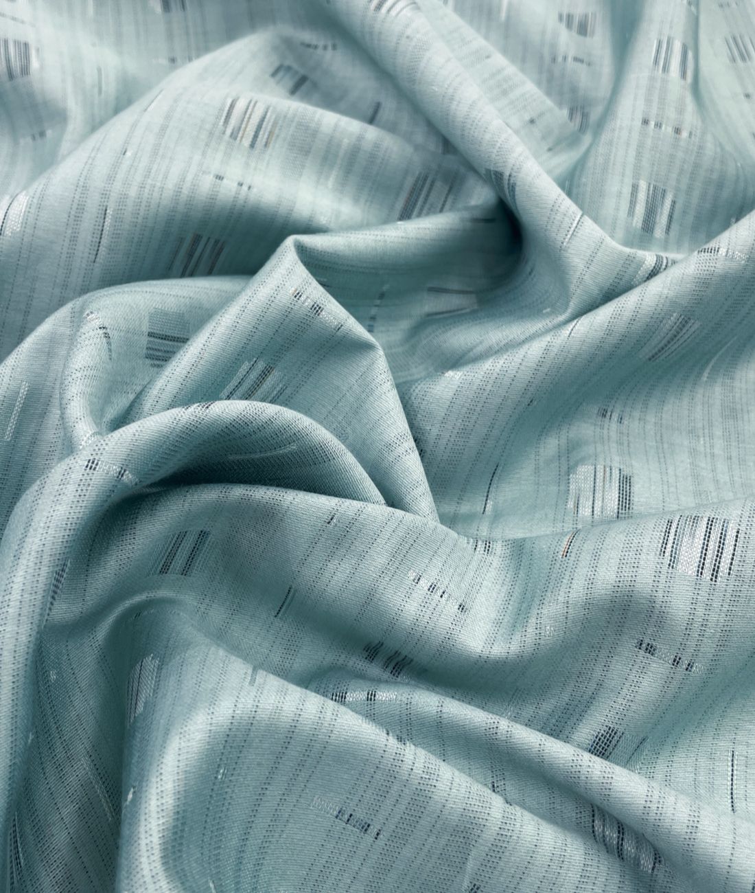 Light Turquoise Giza Cotton Fabric for Shirt & Kurta - Tepchi Men