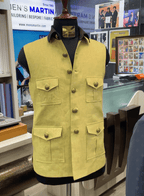 Linen 4 Pockets Hunting Sadri for Royal Event - Tepchi Men