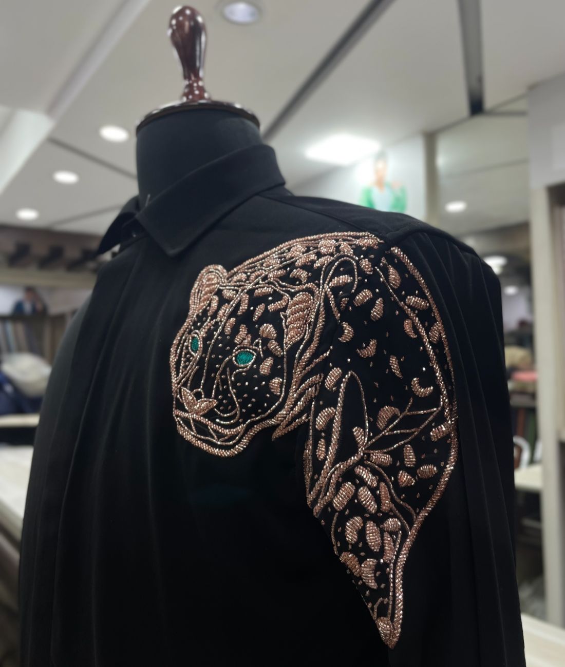 Lion Hand Embroidered Designer Shirt for Clubbing - Tepchi Men