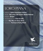 Loro Piana Blue Stripe Trending Fabric Men's Shirt - Tepchi Men