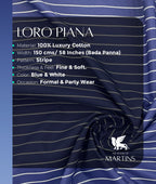Loro Piana Stripe Old Money Premium Cotton Shirt Fabric - Tepchi Men