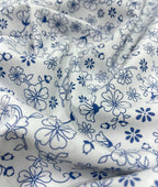 Loro Piana White Floral Printed Shirt Fabric for Men's Shirt - Tepchi Men