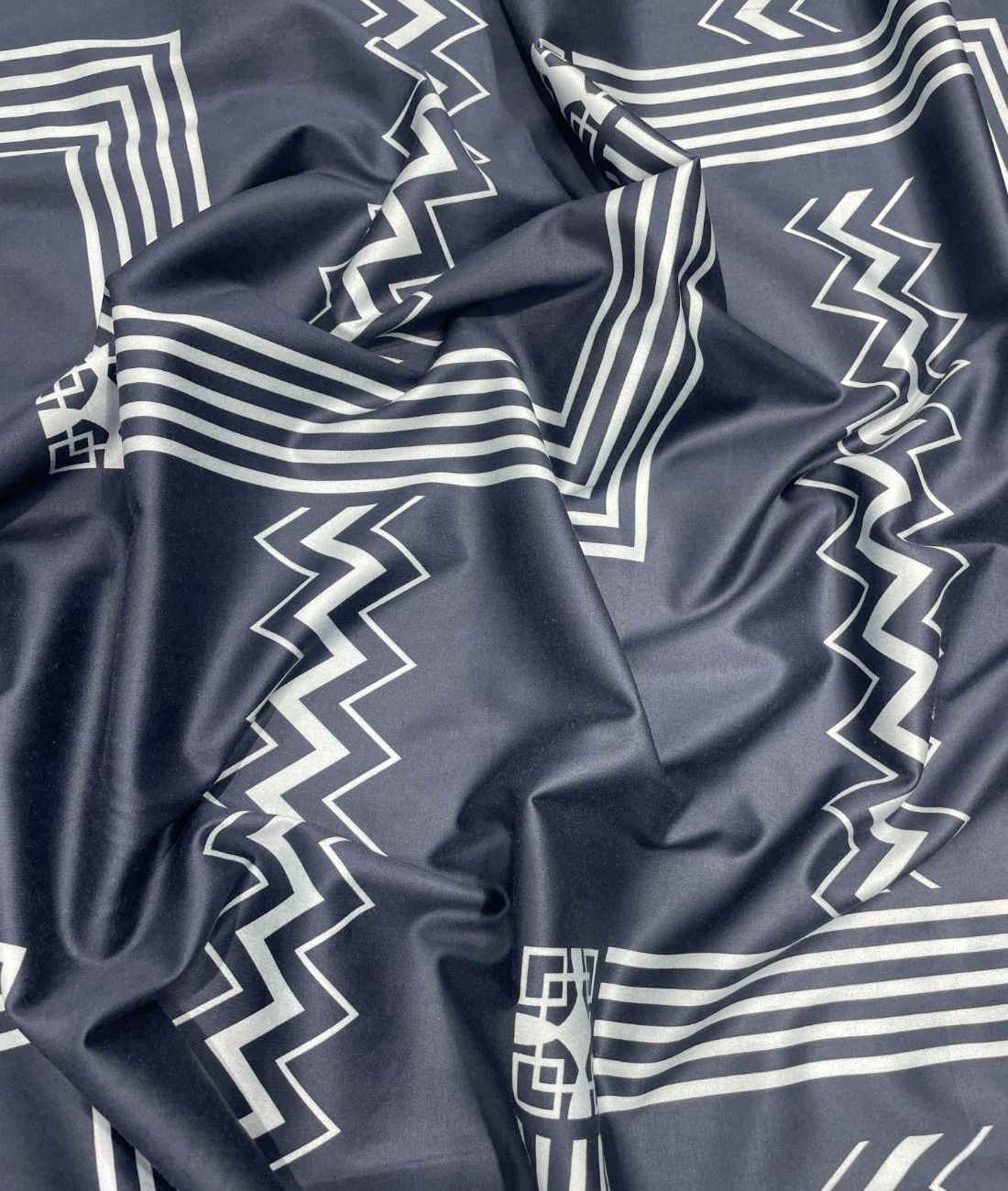Luxury Abstract Printed Giza Cotton Fabric for Men's Shirt - Tepchi Men