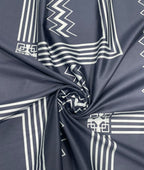 Luxury Abstract Printed Giza Cotton Fabric for Men's Shirt - Tepchi Men