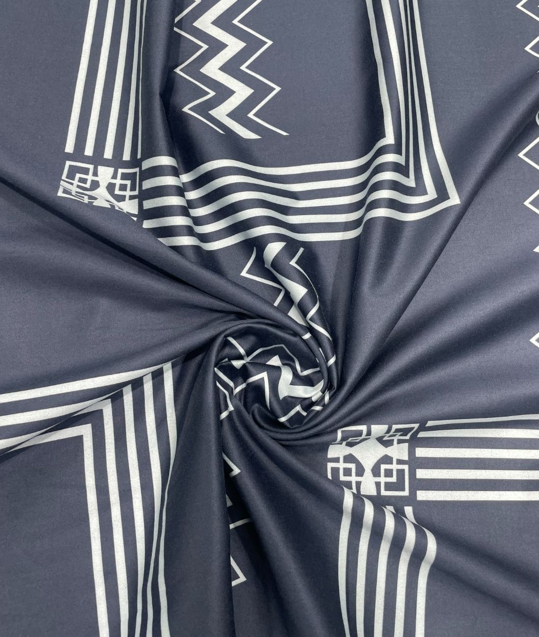 Luxury Abstract Printed Giza Cotton Fabric for Men's Shirt - Tepchi Men
