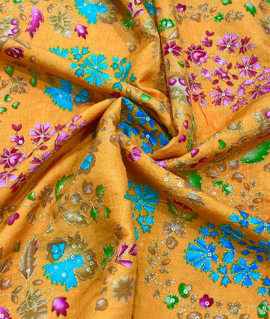 Luxury Embroidered Fabric for Haldi - Tepchi Men